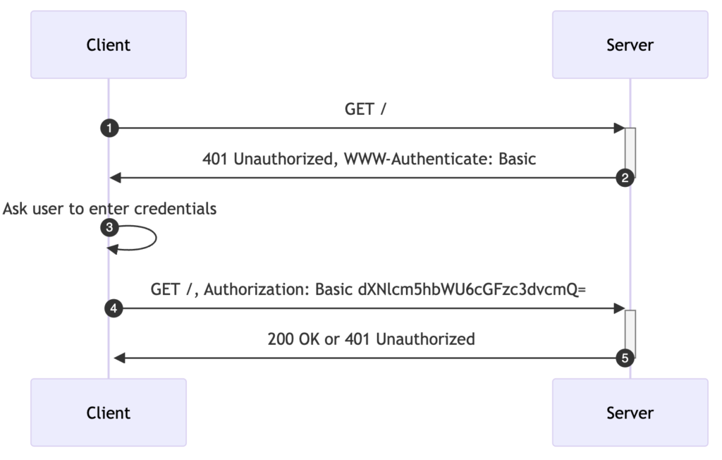 Basic auth protocol